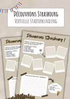 Vorschau - Arbeitsblätter - Découvrons Strasbourg - Virtuelle Stadterkundung - Deckblatt