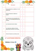 Aperçu - Feuilles d'exercices - Fiche d'activités - El Día de Muertos - Page 2
