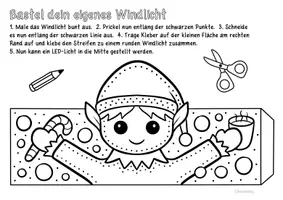 Vorschau - Arbeitsblätter - Weihnachts Windlichter zum Prickeln & Basteln - Kunst im Winter - Seite 2