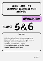 Vorschau - Arbeitsblätter - Some – Any – No: Grammar Practice for Grades 5–6; Klasse 5-6 - Deckblatt