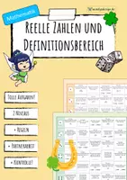 Vorschau - Arbeitsblätter - Reelle Zahlen und Intervalle - SPIEL - Deckblatt