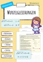Vorschau - Arbeitsblätter - Wurzelgleichungen - Deckblatt