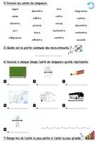 Aperçu - Feuilles d'exercices - Les longueurs - Page 1