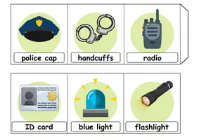 Vorschau - Arbeitsblätter - Leporello - Polizei / Police - Englisch - Seite 2