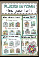 Vorschau - Spiele - PLACES IN TOWN - Find your twin! (2-fach differenziert) - Deckblatt