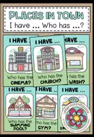 Vorschau - Spiele - PLACES IN TOWN - I have ... Who has ...? - Deckblatt