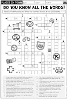 Vorschau - Arbeitsblätter - PLACES IN TOWN - Crossword (Worksheet) - Seite 2