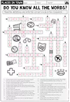 Vorschau - Arbeitsblätter - PLACES IN TOWN - Crossword (Worksheet) - Seite 3