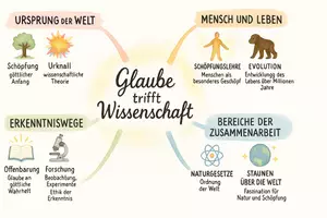 Vorschau - Arbeitsblätter - Arbeitsblatt "Glaube trifft Wissenschaft" + interaktive Lösung & MP3 + Mindmap - Seite 2
