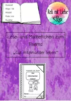 Vorschau - Unterrichtsreihen - Lese- und Malheft: Gut miteinander leben - Deckblatt