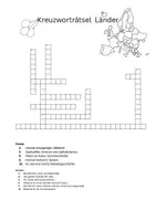 Vorschau - Arbeitsblätter - Kreuzworträtsel Länder - Deckblatt