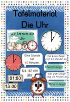 Vorschau - Bildkarten - Tafelmaterial Die Uhr - Deckblatt
