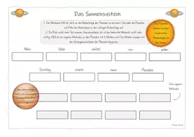 Vorschau - Arbeitsblätter - Planeten und Sterne: Das Sonnensystem - Seite 3