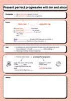 Vorschau - Arbeitsblätter - Present perfect progressive (continuous) with for and since - Seite 2