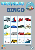 Vorschau - Spiele - Vehicles/Transport Bingo - Englisch - Seite 2