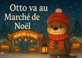 Aperçu - Affichage - Otto va au Marché de Nöel - Kamishibaï en PDF à imprimer. - Page de couverture