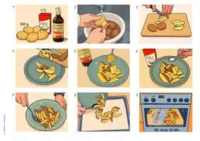 Vorschau - Arbeitsblätter - Bilderrezept Ofenkartoffeln - Wir schreiben ein Rezept - Seite 2