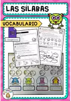 Vista previa - Unidades / Secuencias / Situaciones de Aprendizaje - Vocabulario lengua: Tipos de palabras según nº de sílabas - Portada