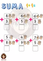 Vista previa - Hojas de trabajo - Cuaderno de sumas y restas adaptado - página 3