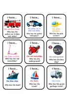 Vorschau - Spiele - Transport/Vehicles Lesespiel & Domino 3-fach differenziert - Seite 1