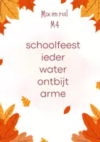 Voorbeeld - Mix en ruil AVI M4 thema herfst - Voorblad