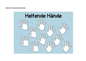 Vorschau - Stundenentwürfe - Helfende Hände für Menschen in Not (Barmherzigkeit) - Unterrichtsbesuch - Deckblatt