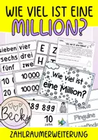Vorschau - Arbeitsblätter - Wie viel ist eine Million? Einstieg Zahlraumerweiterung - Deckblatt