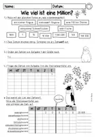 Vorschau - Arbeitsblätter - Wie viel ist eine Million? Einstieg Zahlraumerweiterung - Seite 2