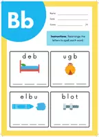 anteprima - Esercizi - Alphabet Spelling Worksheets to Unscramble and Spell Words (A–Z) - Pagina 1