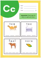 anteprima - Esercizi - Alphabet Spelling Worksheets to Unscramble and Spell Words (A–Z) - Pagina 2