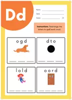 anteprima - Esercizi - Alphabet Spelling Worksheets to Unscramble and Spell Words (A–Z) - Pagina 3