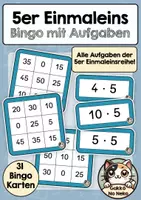 Vorschau - Spiele - 5er Einmaleins Bingo (auch als Lotto) - Deckblatt