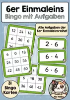 Vorschau - Spiele - 6er Einmaleins Bingo (auch als Lotto) - Deckblatt