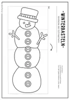 Vorschau - Mal- und Bastelvorlagen - Bastel- und Rätselset - Winter kunst für Kinder (20 Seiten) - Seite 1
