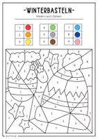 Vorschau - Mal- und Bastelvorlagen - Bastel- und Rätselset - Winter kunst für Kinder (20 Seiten) - Seite 2