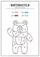 Vorschau - Mal- und Bastelvorlagen - Bastel- und Rätselset - Winter kunst für Kinder (20 Seiten) - Seite 3