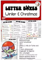 Vorschau - Arbeitsblätter - Letter Boxes Winter Christmas Englisch Sek I Wortschatz Vokabeln - Deckblatt