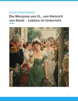 Vorschau - Unterrichtsreihen - Die Marquise von O… – Unterrichtsmaterial Sek II | Ehre, Moral & Aufklärung - Deckblatt