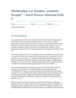 Vorschau - Klassenarbeiten - Werkanalyse zur Skulptur „Laokoon-Gruppe“ – Kunst Klausur SEK II mit Erwartungshorizont - Deckblatt