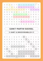 Vorschau - Arbeitsblätter - Sankt-Martin-Suchsel: Lernspiel & Ausmalvariante - Deckblatt