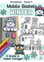 Vorschau - Mal- und Bastelvorlagen - Kunst Winter, Fensterbilder basteln, Kunst (Klasse 2, 3, 4, 5) - Deckblatt
