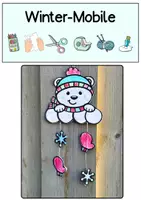 Vorschau - Mal- und Bastelvorlagen - Kunst Winter, Fensterbilder basteln, Kunst (Klasse 2, 3, 4, 5) - Seite 1