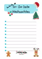 Vorschau - Arbeitsblätter - 🎄Weihnachten To- do- Liste
Vorbereitung auf die Weihnachtszeit 🎅 - Deckblatt