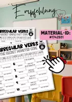 Vorschau - Mal- und Bastelvorlagen - Irregular Verbs: Mini Merkheft | Mittelschule | Grammar - Seite 3