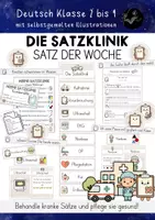 Vorschau - Arbeitsblätter - Die Satzklinik Satz der Woche - Satz des Tages - Deckblatt