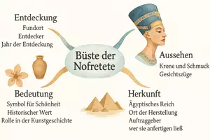 Vorschau - Arbeitsblätter - Arbeitsblätter zum Thema "Büste der Nofretete" + Lösung & MP3 + Mindmap + Infografik - Seite 2