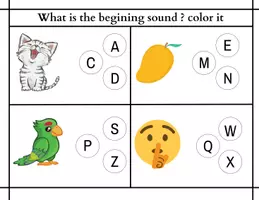 anteprima - Esercizi - Color the Beginning Sound | Colora il Suono Iniziale - Pagina 3