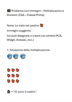 anteprima - Altro tipo di materiale - Creare Problemi di Moltiplicazione e Divisione per la Classe Prima e Seconda in CAA_ - Pagina 1