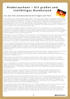 Vorschau - Arbeitsblätter - Bundesland Niedersachsen - Auf Erkundungstour - 4. Klasse - Seite 1