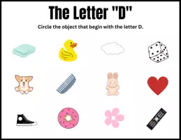 anteprima - Esercizi - Circle & Color Letters | Cerchia e Colora - Pagina 3